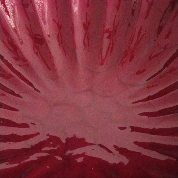 Julia Knight Peony 12" Round Deep Bowl Pomegranate - Picture 6 of 13